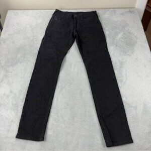 True Religion NWT Mens Size 30x34 Embroidered Zipper Fly Black Denim Jeans
